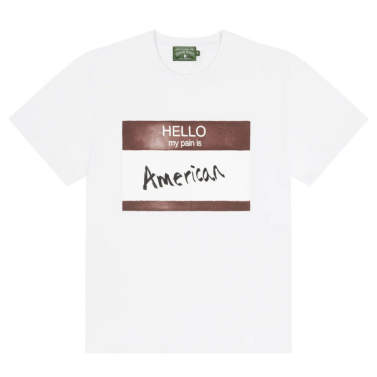Denim Tears Tee Hello My Pain is American White