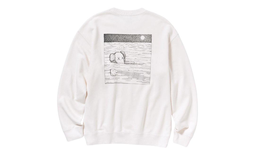 KAWS x Uniqlo Longsleeve Sweatshirt Off White BFF