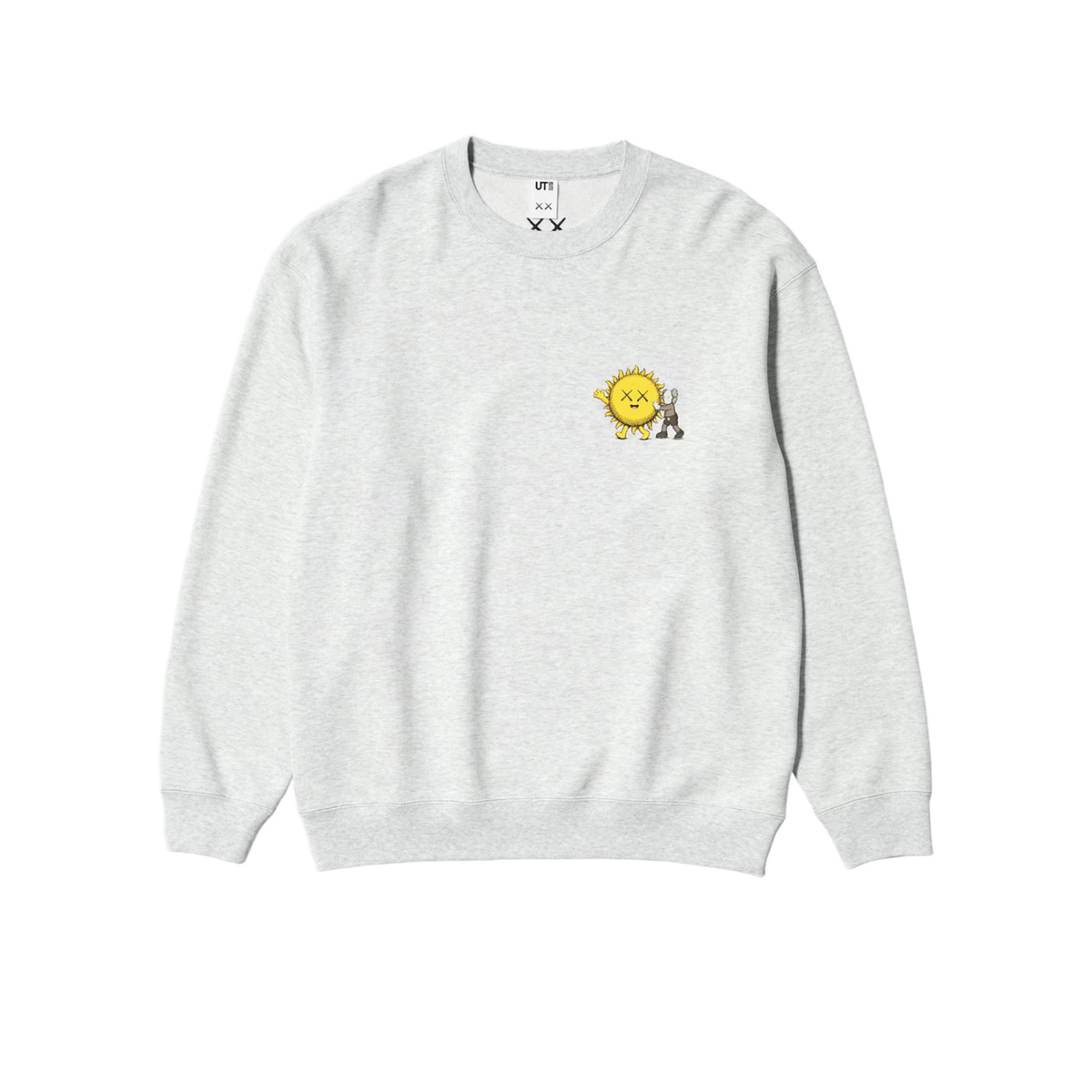 Kaws Universe UT Graphic Sweatshirt Light Grey