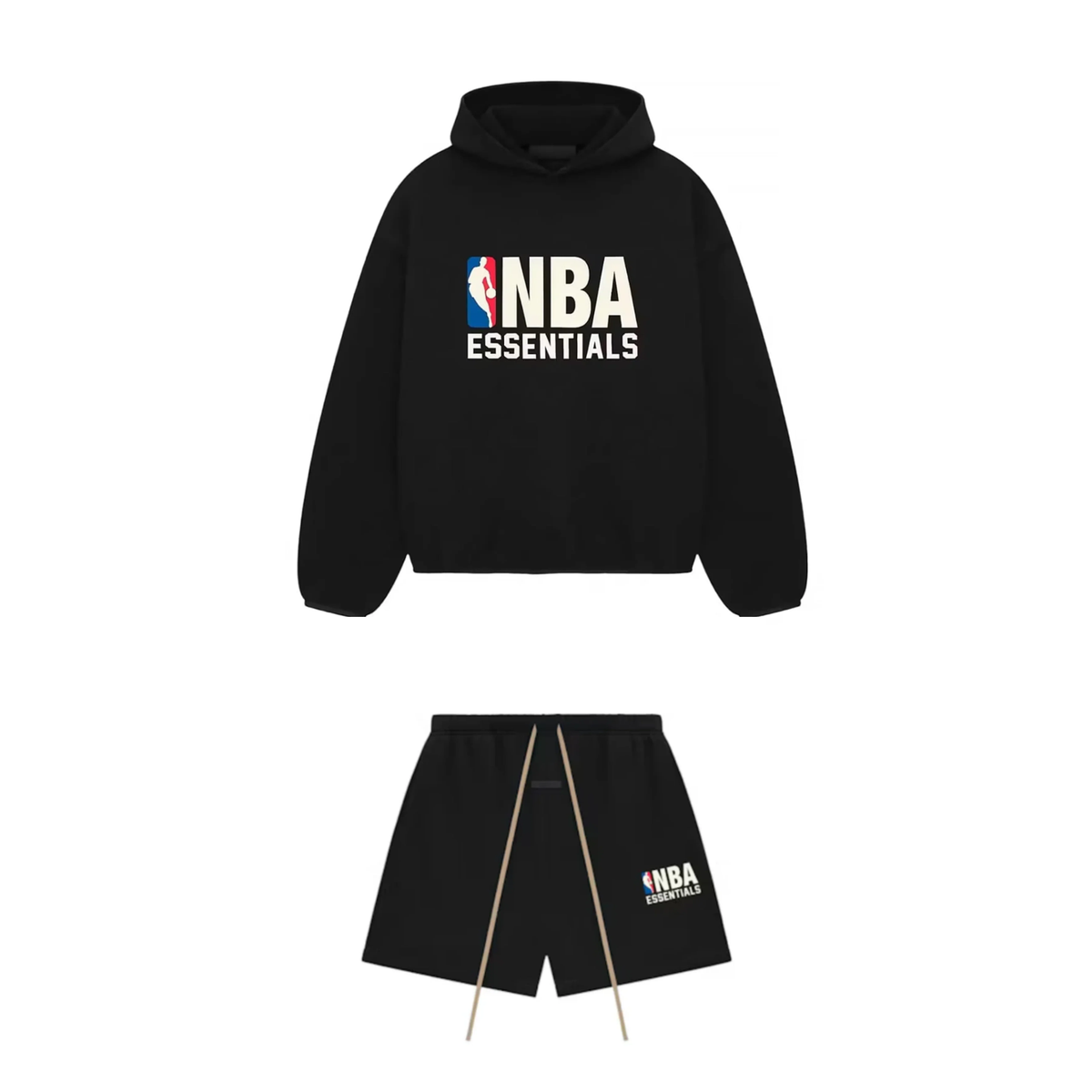 Komplet Essentials Bluza + Spodenki NBA Black - 192AL246401F / 160AL244001F