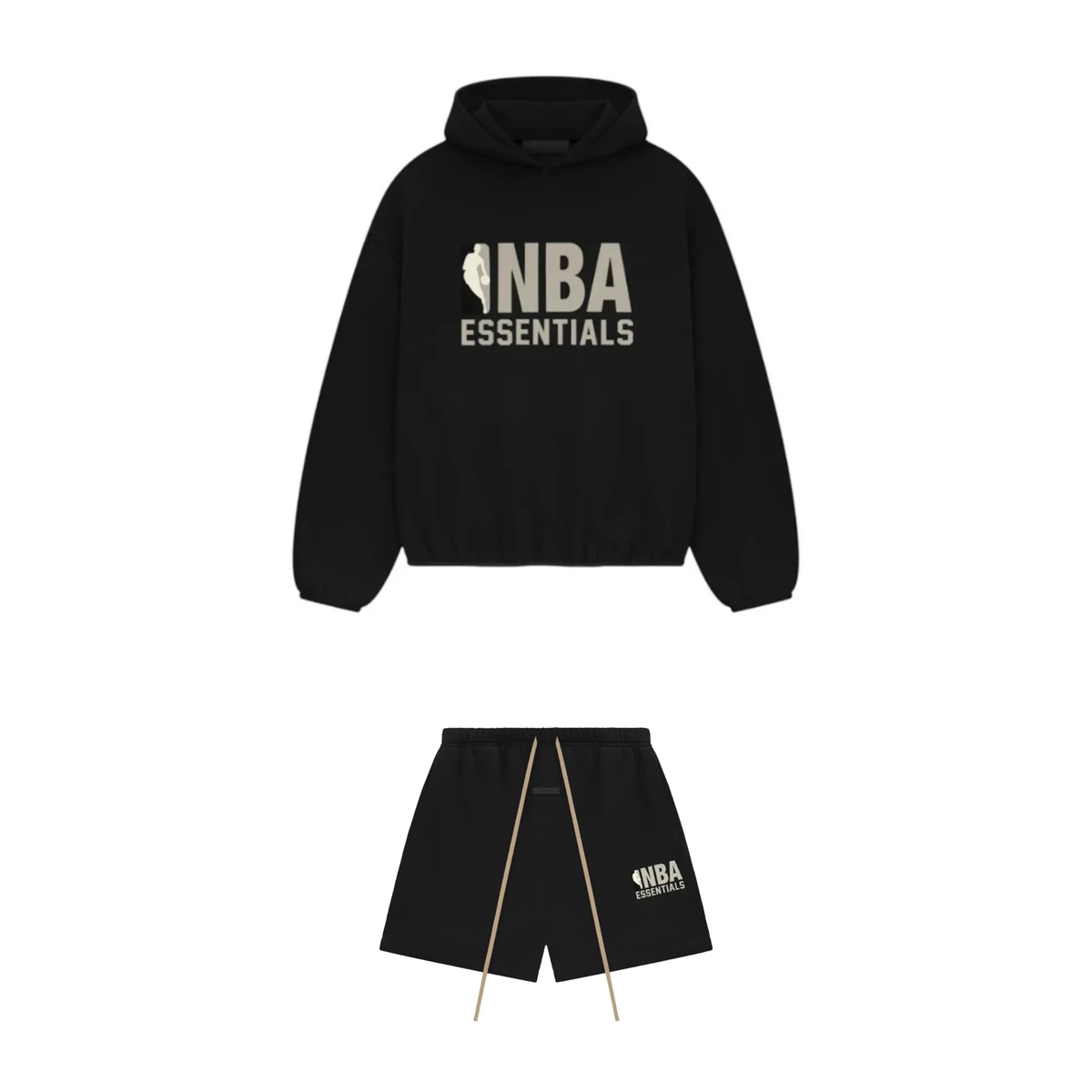 Komplet Essentials Bluza + Spodenki NBA Black Grey - 192AL246501F / 160AL244101F
