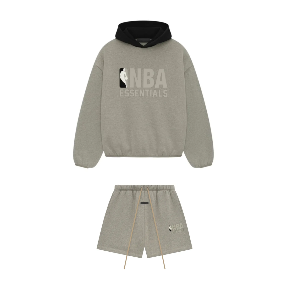 Komplet Essentials Bluza + Spodenki NBA Warm Heather - 192AL246500F / 160AL244100F