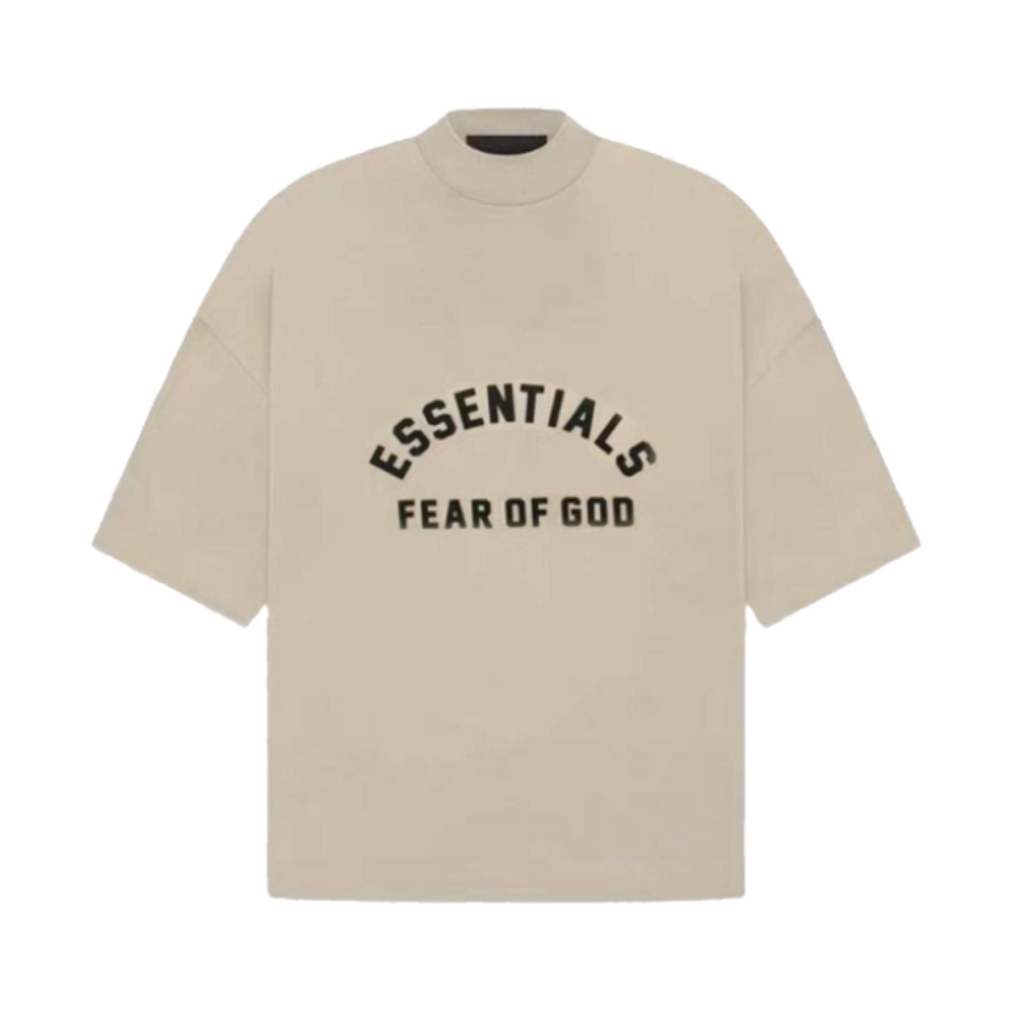 Koszulka Essentials Dusty Beige (BLACK PRINT) (SS23)