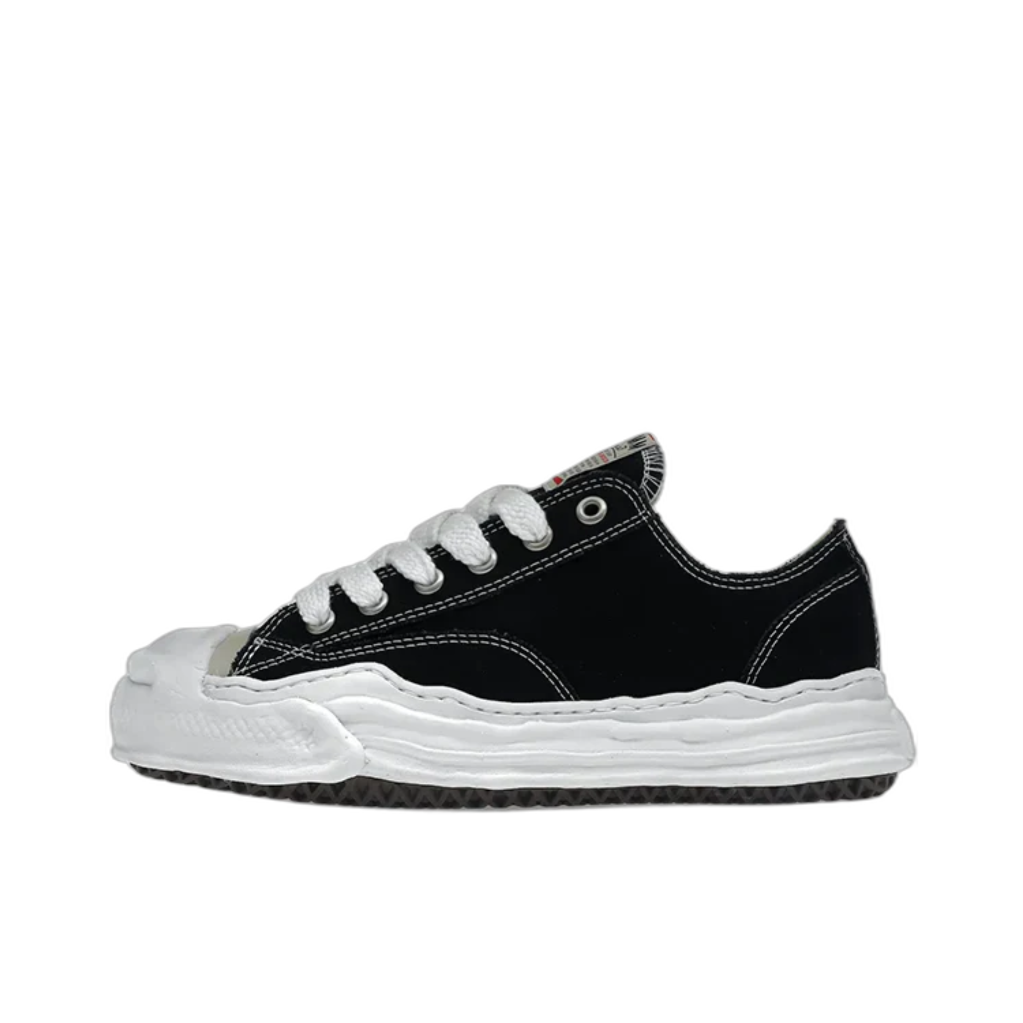 Maison Mihara Yasuhiro Hank OG Sole Canvas Low Black - A05FW702