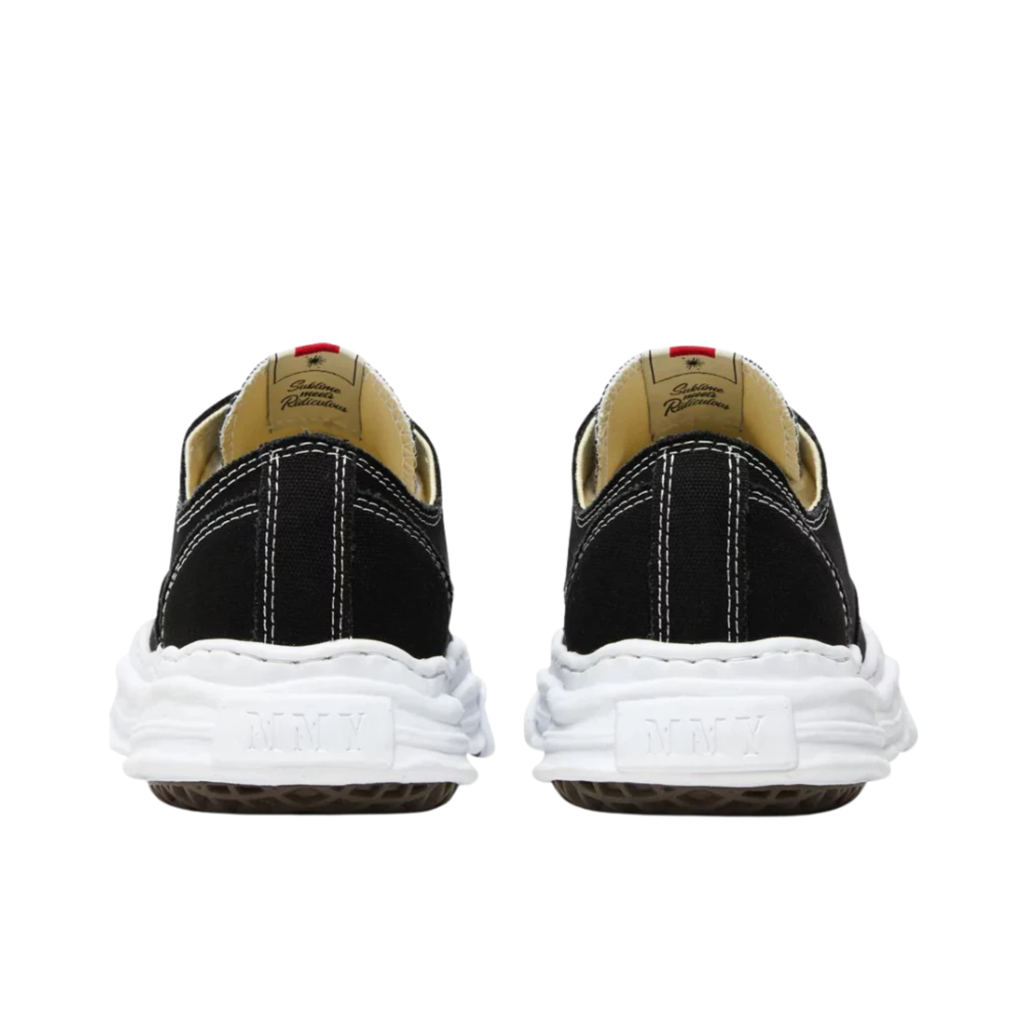Maison Mihara Yasuhiro Hank OG Sole Canvas Low Black - A05FW702