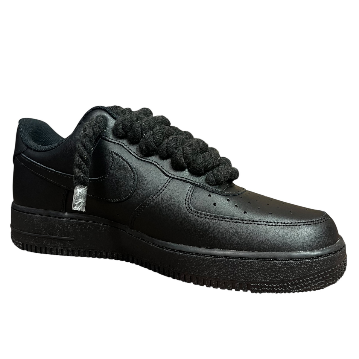 Nike Air Force 1 Black Rope Laces Black