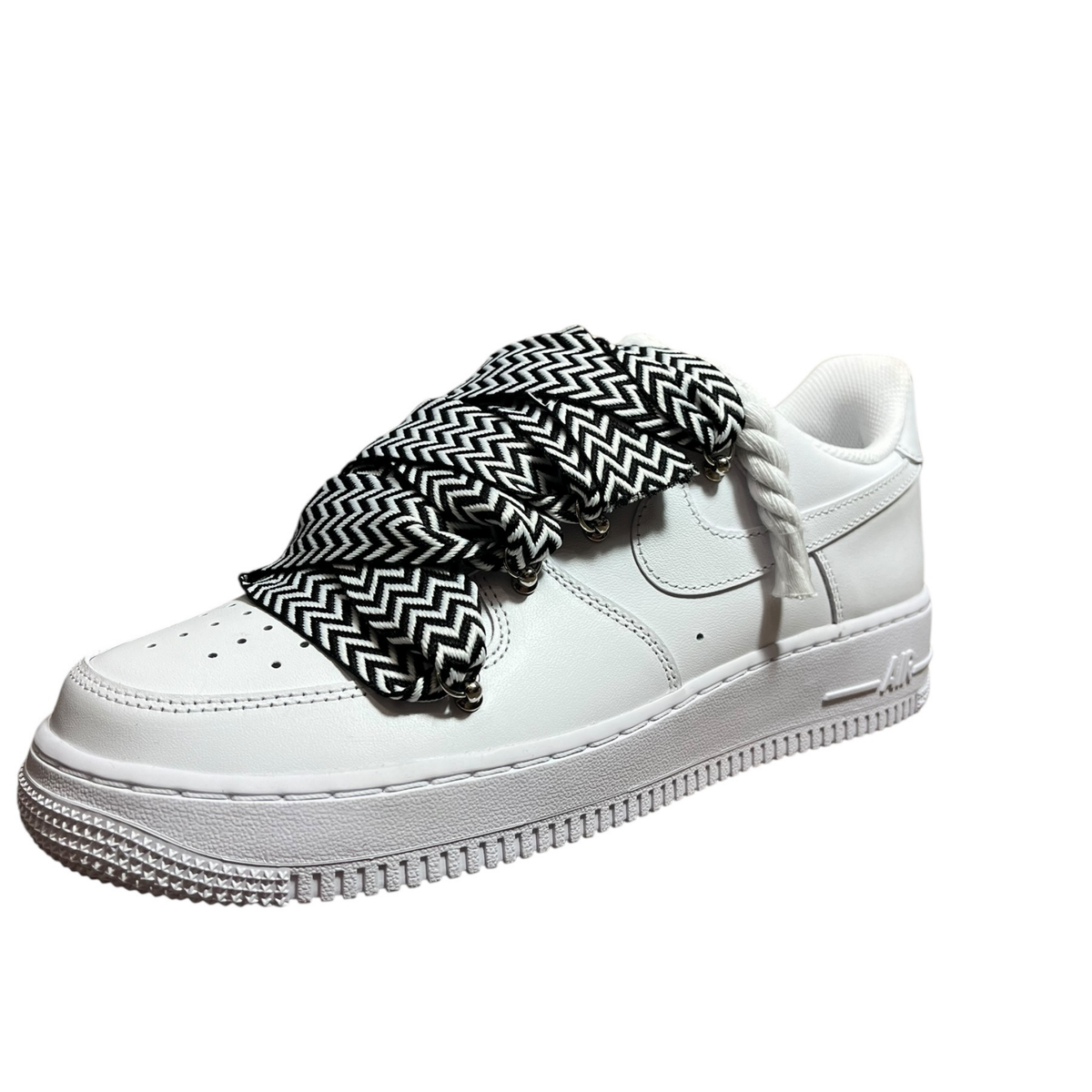 Nike Air Force 1 Double Rope Laces Lanvin White Black