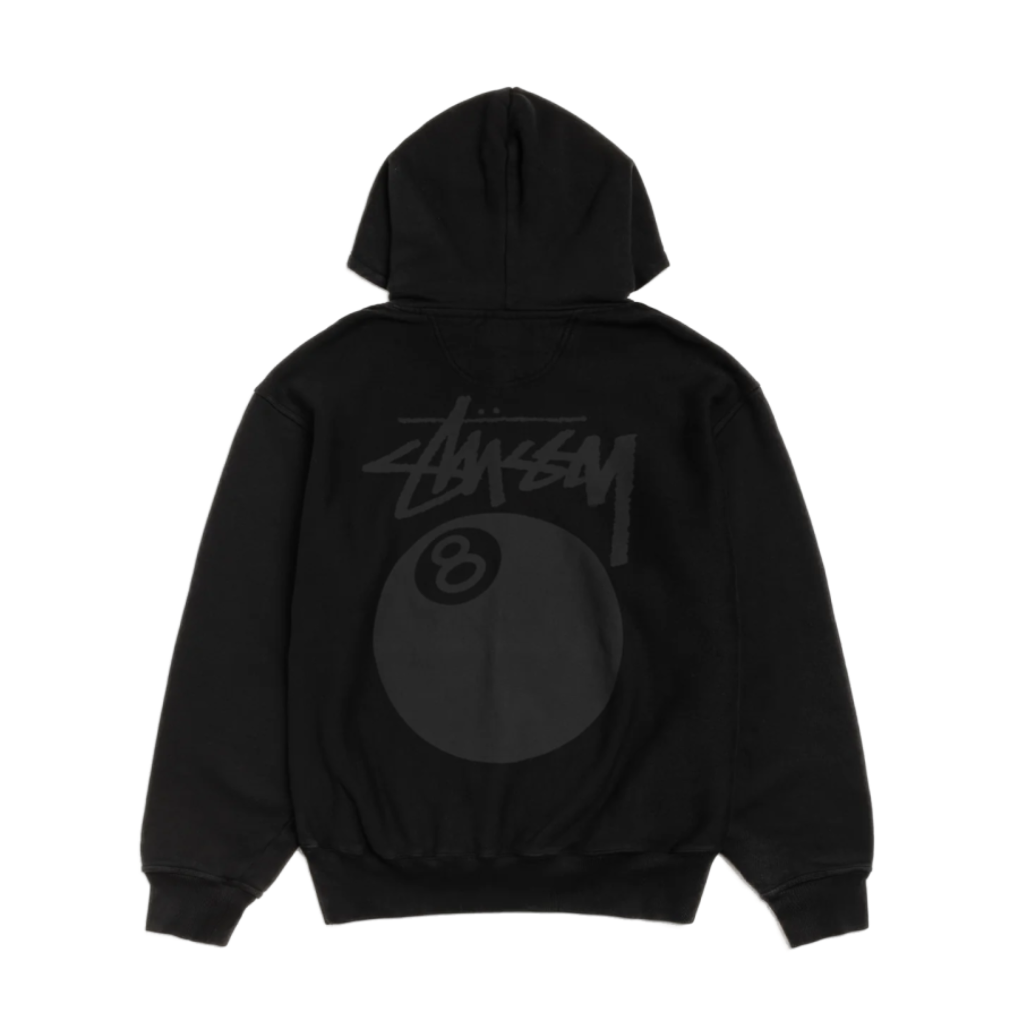 Stussy 8 Ball Hoodie Pigment Dyed Black