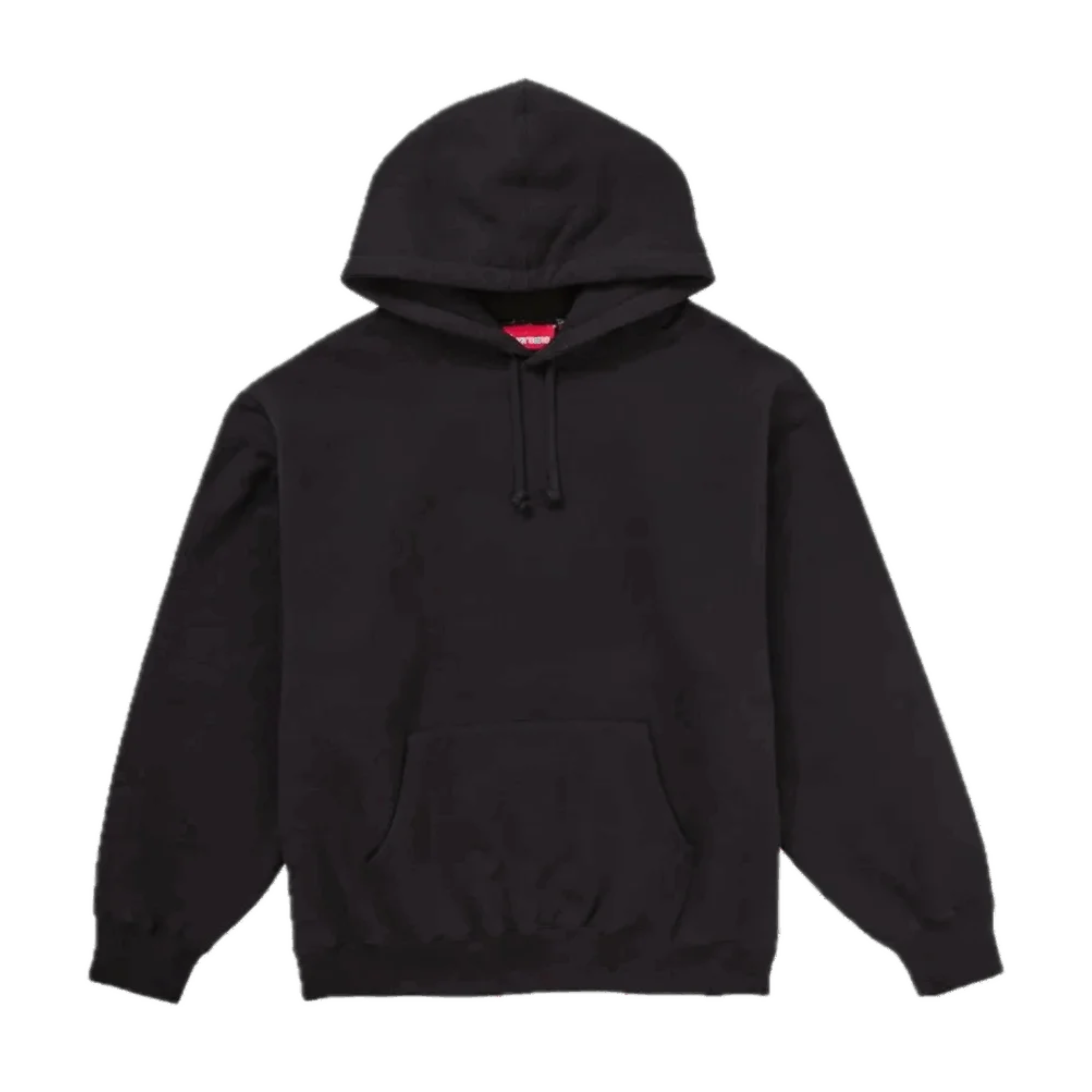 Supreme Satin Applique Hooded Sweatshirt Black