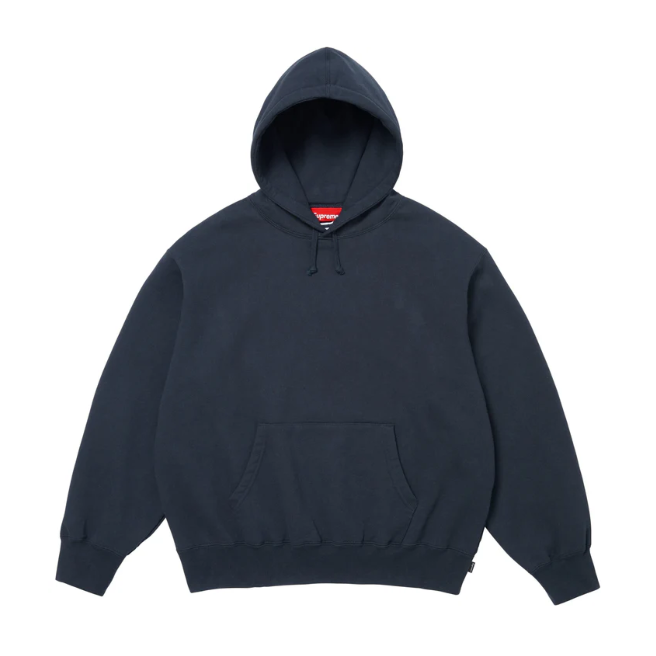 Supreme Satin Applique Hooded Sweatshirt Navy