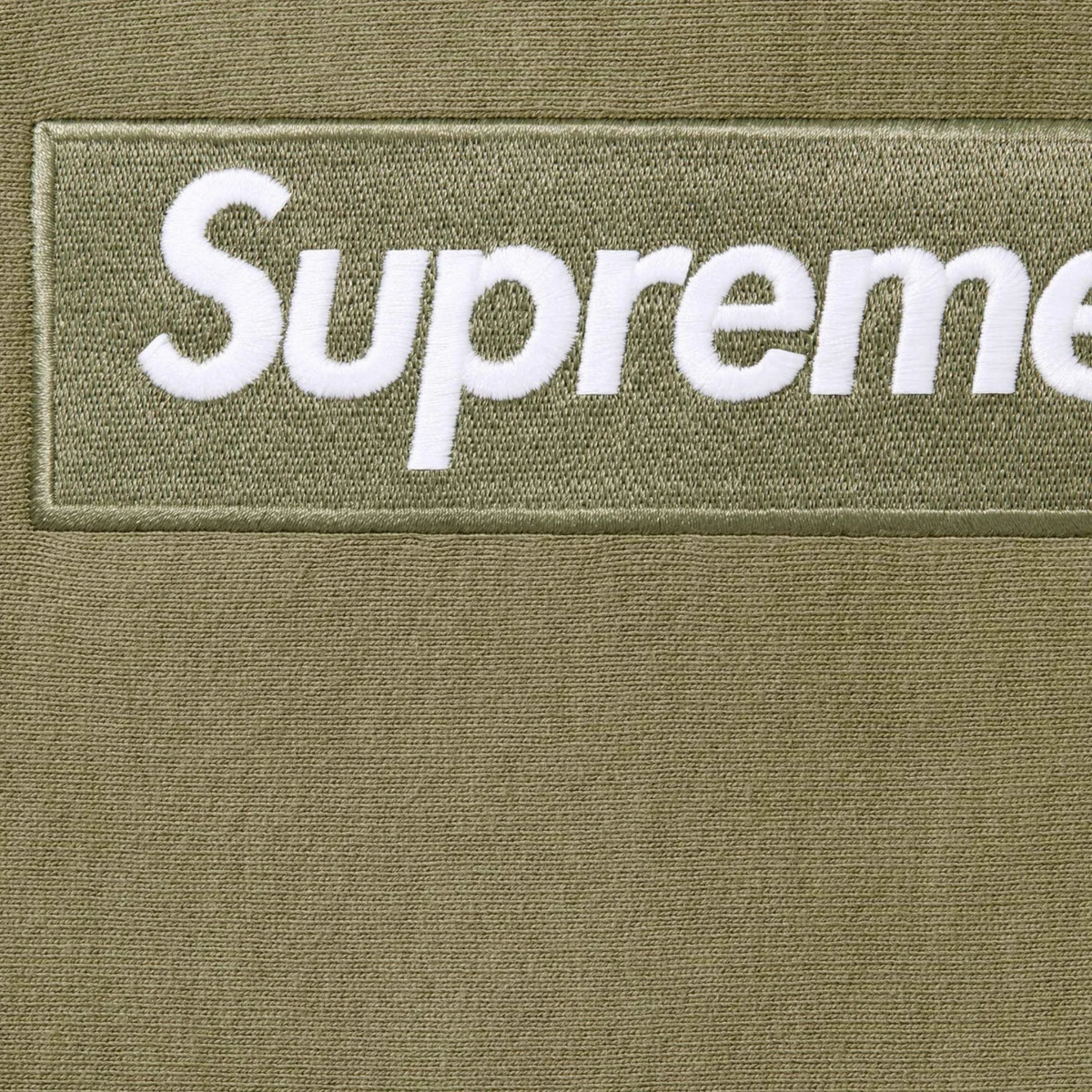 Supreme Box Logo Hooded Sweatshirt Olive (FW25)
