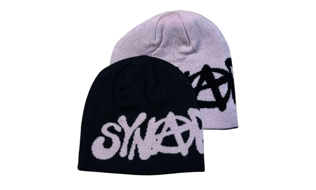 Syna World Central Cee Reversible Beanie Black Golden Rose