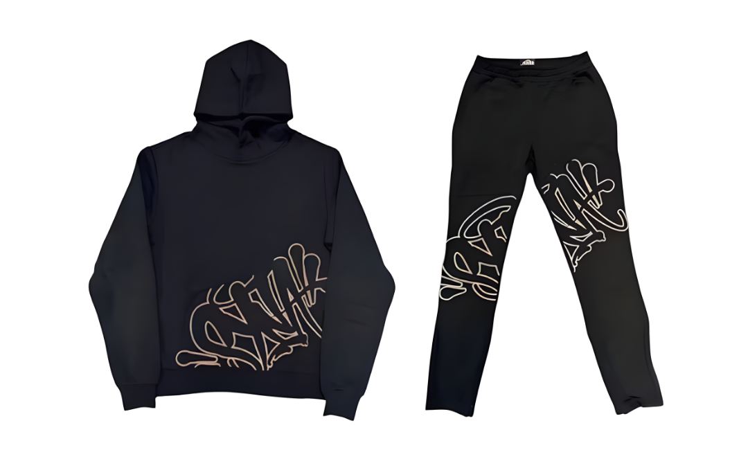 Syna World Central Cee Slice Tracksuit Black Golden Rose