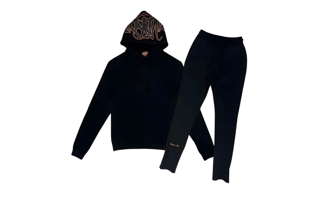 Syna World Central Cee Team Syna Tracksuit Black Golden Rose