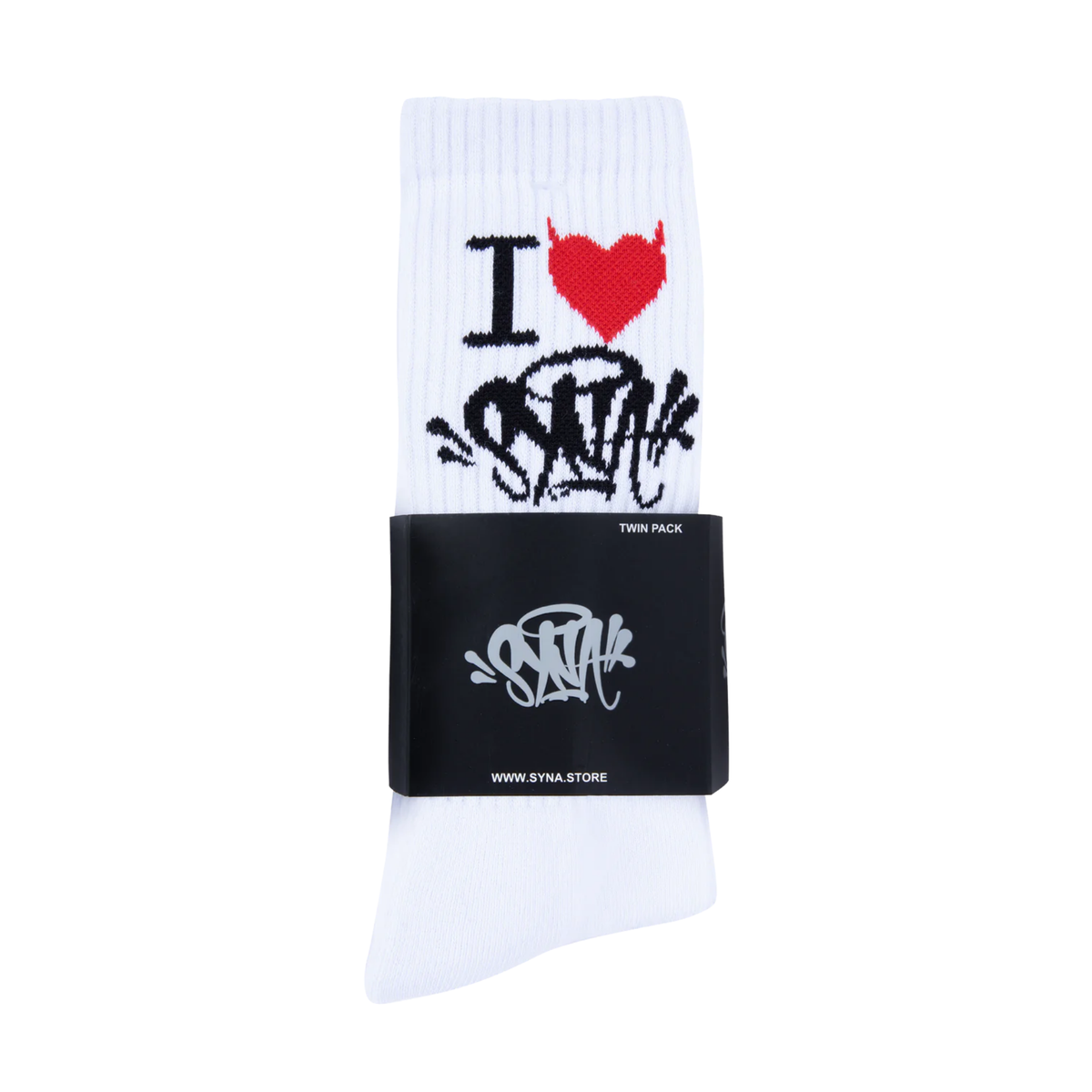 Syna World Central Cee 2PACK Skarpetki I Love Syna White