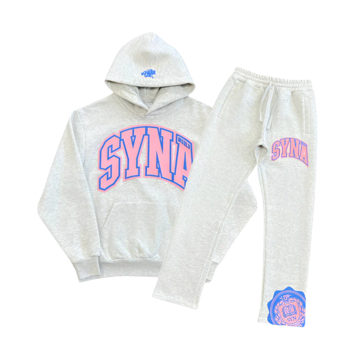 Syna World Central Cee College Tracksuit Grey Pink
