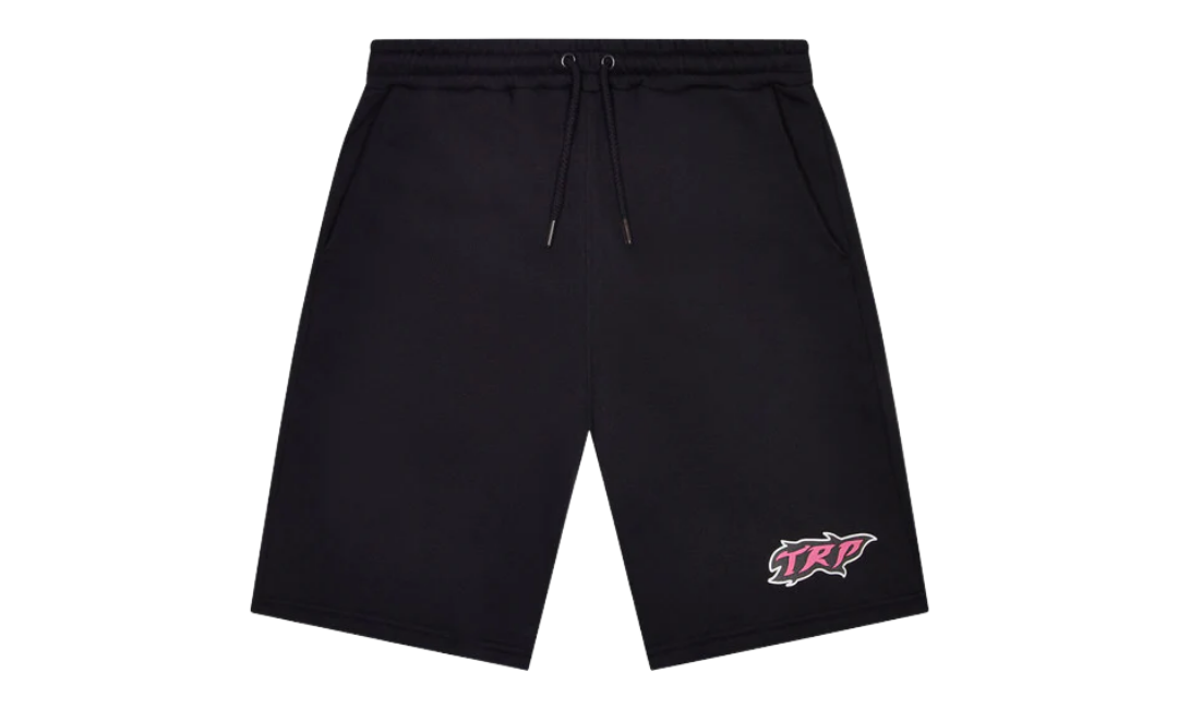 Trapstar TRP Flame Shorts Black Pink