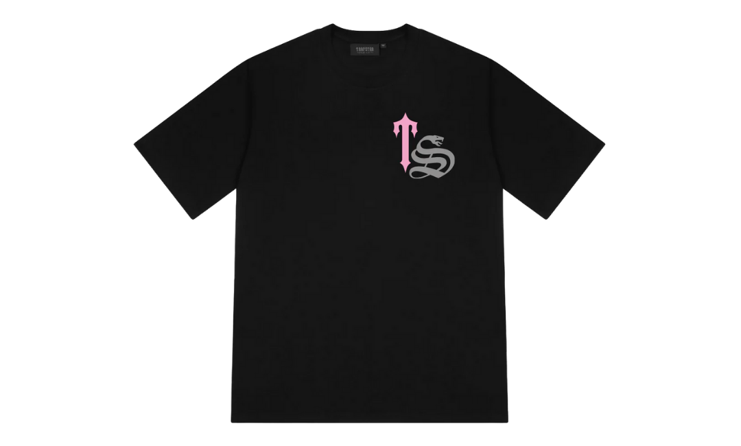 Trapstar TS Script Tee Black Pink