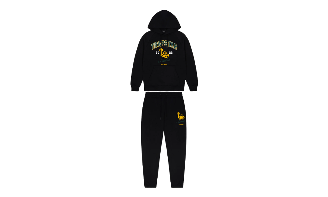 Trapstar TS Varsity Hoodie Tracksuit Black