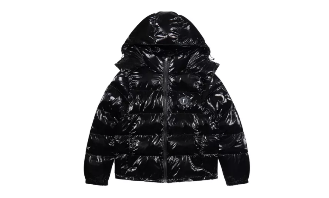 Trapstar Irongate Hooded Puffer Jacket – Shiny Black