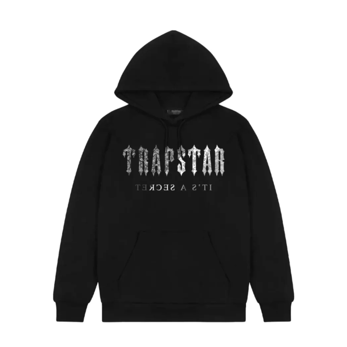 Trapstar Bluza Decoded Paisley Monochrome Hoodie Black