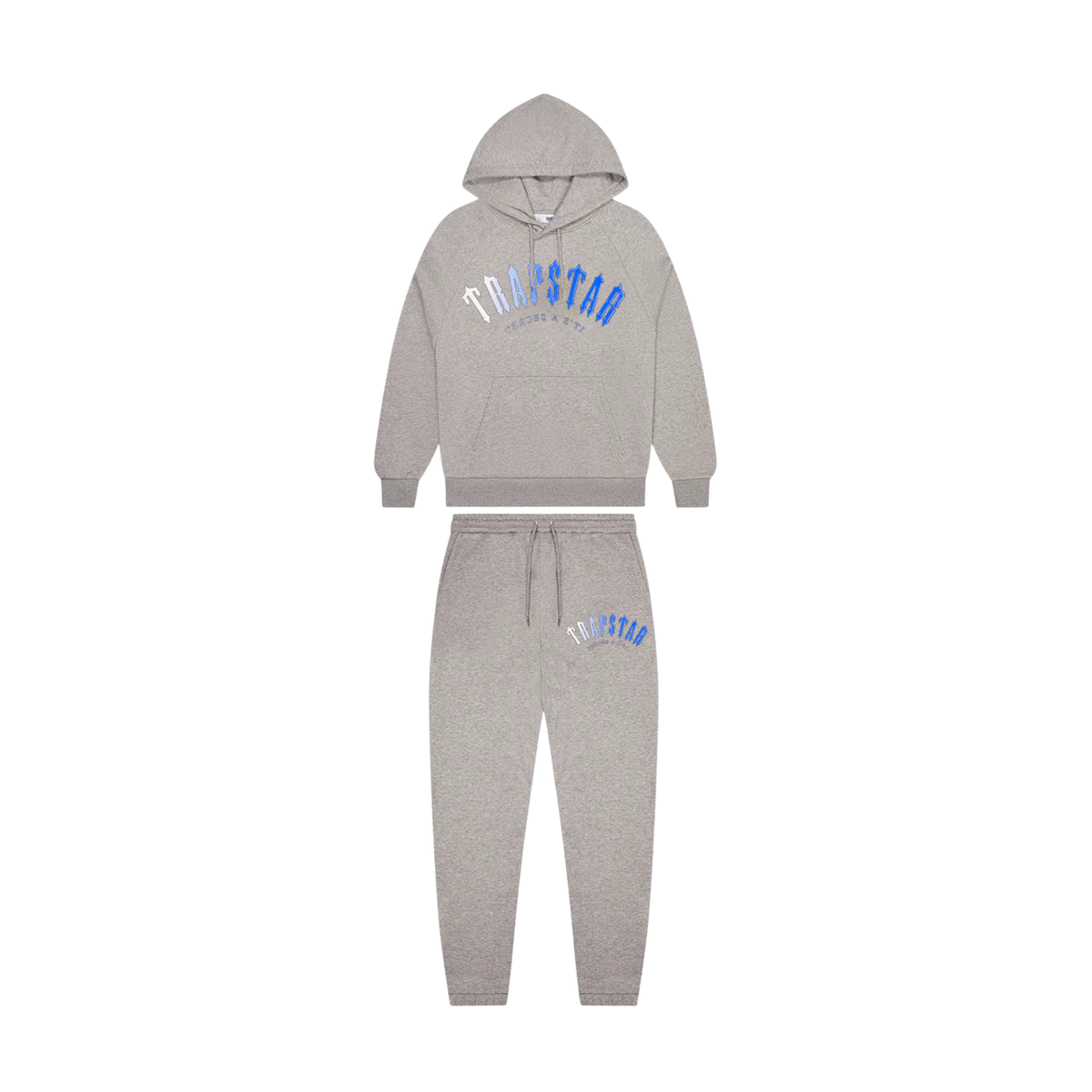 Trapstar Irongate Arch Fade Tracksuit Grey Blue 