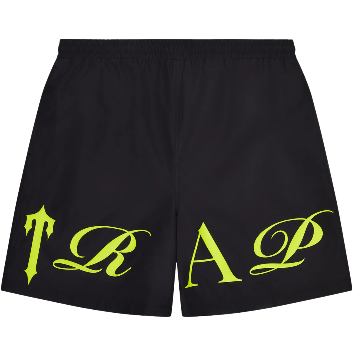 Trapstar Script Shell Shorts Black Slime