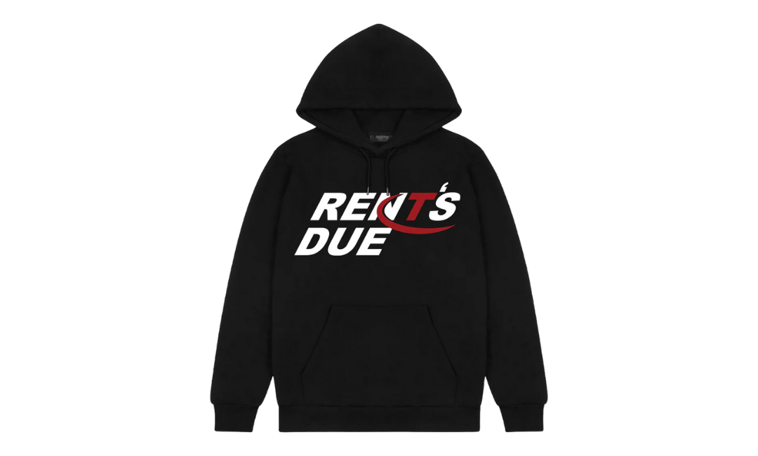 Trapstar x Nemzzz Rent's Due Hoodie Black