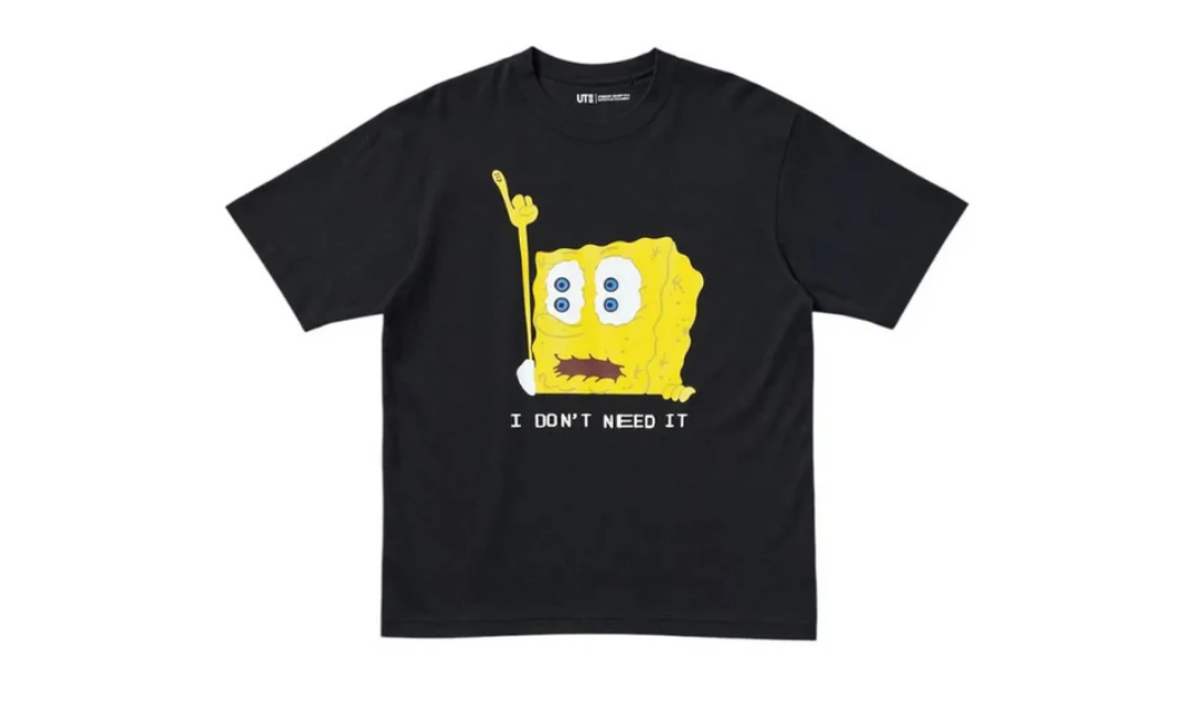 Uniqlo x CPFM Spongebob Squarepants UT Graphic T-Shirt Black *OKAZJA*