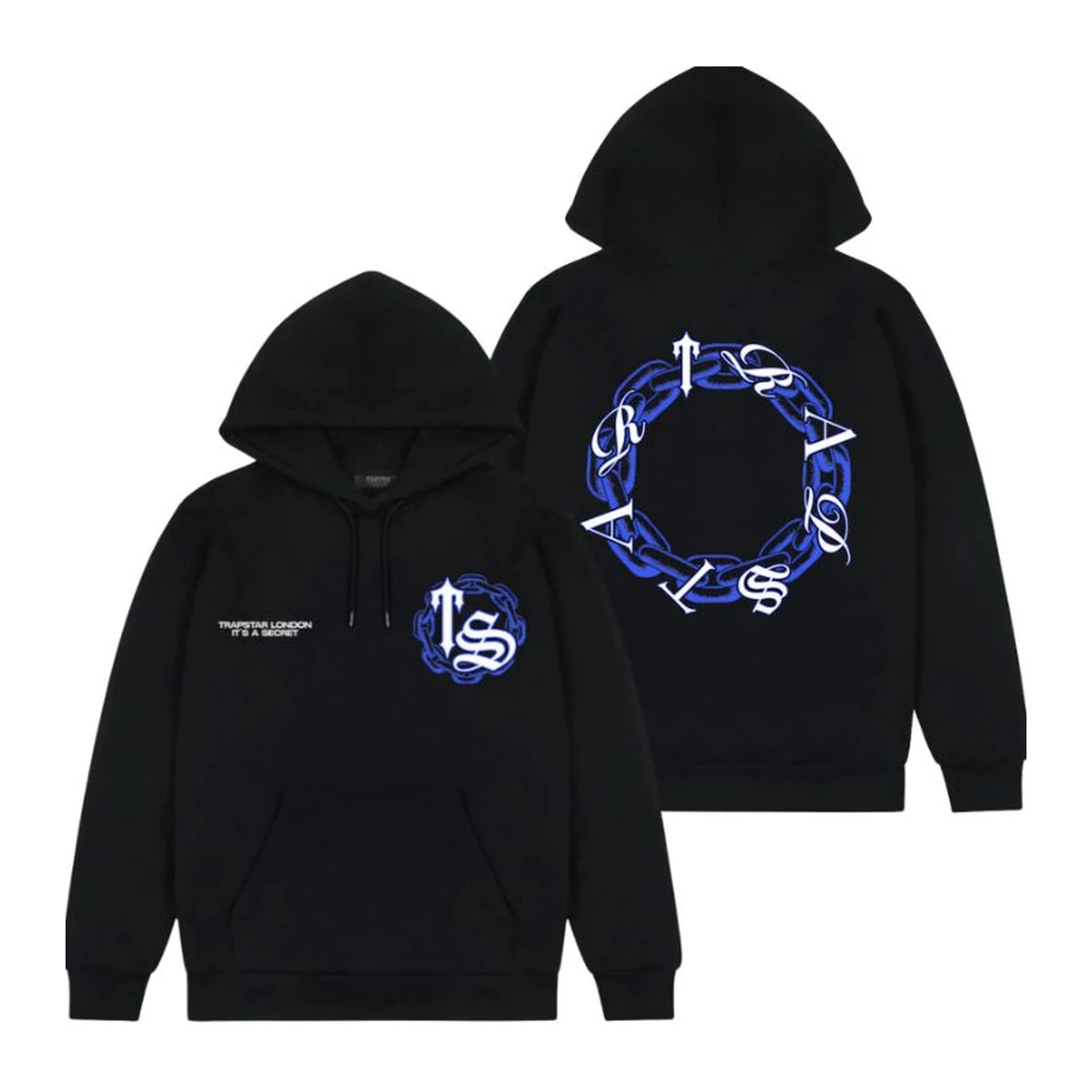 Bluza Trapstar Chain Script Hoodie - Black/Ice