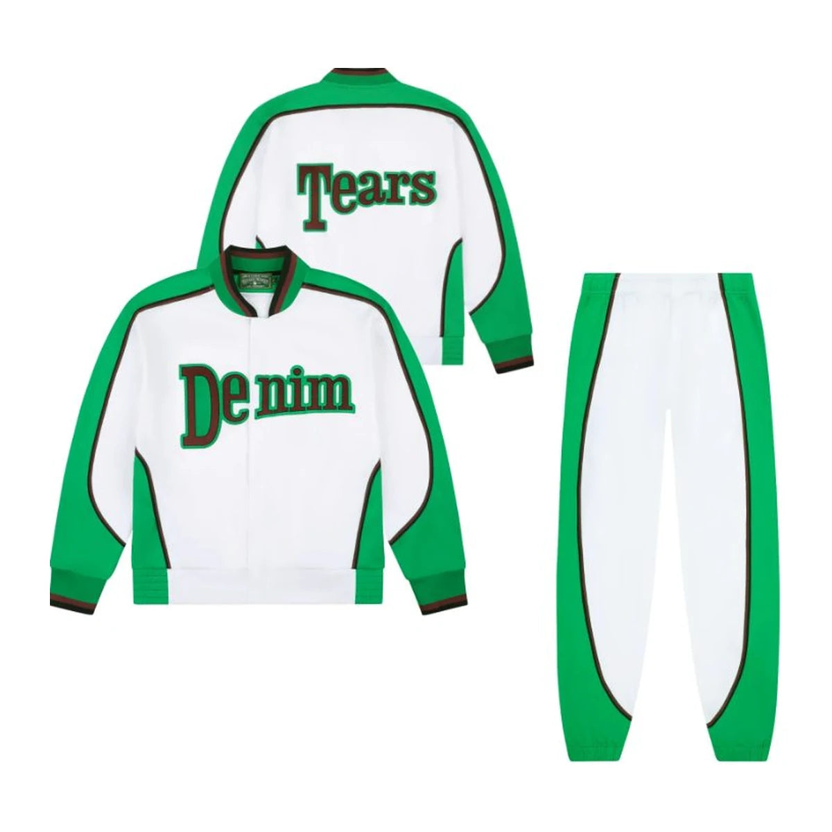 Dres Denim Tears Jacket Tracksuit Green/White