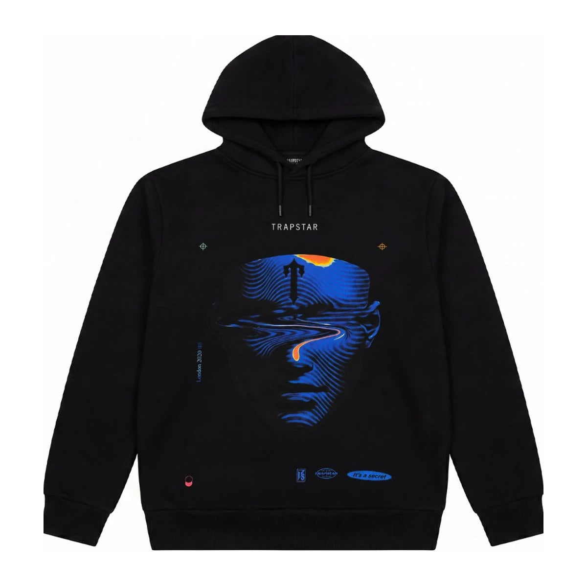 Bluza Trapstar Waves Hoodie - Black